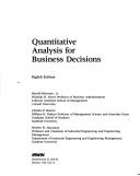 Cover of: Quantitative analysis for businessdecisions by Harold Bierman