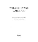 Cover of: Walker Evans, America