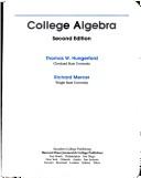 Cover of: College algebra by Thomas W. Hungerford