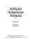 Cover of: African American writers