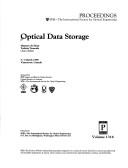 Cover of: Optical data storage: 5-7 March 1990, Vancouver, Canada