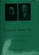 Cover of: Contrasts in scientific style: research groups in the chemical and biochemical sciences