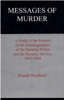 Cover of: Messages of murder | Ronald Headland