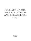 Cover of: Folk art of Asia, Africa, Australia, and the Americas by Helmuth Theodor Bossert