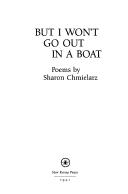 Cover of: But I won't go out in a boat: poems