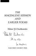 Cover of: The Magdalene sermon and earlier poems