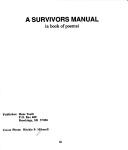 Cover of: A survivor's manual: a book of poems