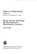 Cover of: Block system modeling by discontinuous deformation analysis by Gen-hua Shi