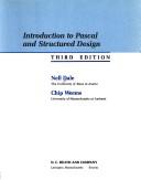 Introduction to Pascal and structured design by Nell B. Dale