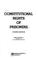 Cover of: Constitutional rights of prisoners