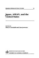 Cover of: Japan, ASEAN, and the United States by edited by Harry H. Kendall and Clara Joewono.