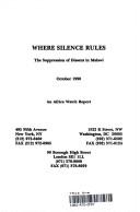 Cover of: Where silence rules: the suppression of dissent in Malawi.