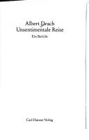 Cover of: Unsentimentale Reise: ein Bericht