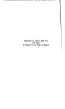 Cover of: Medieval discussions of the eternity of the world by Richard C. Dales