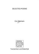 Cover of: Selected poems by Eric Mottram