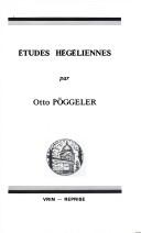 Cover of: Etudes hégéliennes by Otto Pöggeler