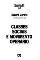 Cover of: Classes sociais e movimento operário