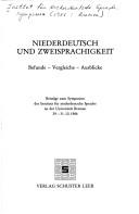 Cover of: Niederdeutsch und Zweisprachigkeit by 