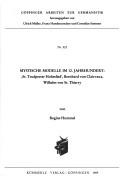 Cover of: Mystische Modelle im 12. Jahrhundert: St. Trudperter Hoheslied, Bernard von Clairvaux, Wilhelm von St. Thierry