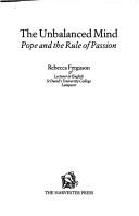 Cover of: The unbalanced mind: Pope and the rule of passion