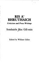 Cover of: Ris a' bhruthaich: criticism and prose writings