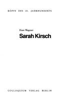 Cover of: Sarah Kirsch
