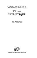 Cover of: Vocabulaire de la stylistique