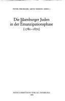 Cover of: Die Hamburger Juden in der Emanzipationsphase (1780-1870)