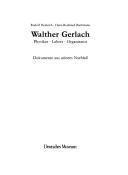 Cover of: Walther Gerlach by Rudolf Heinrich