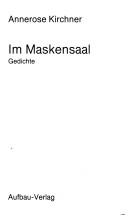 Cover of: Im Maskensaal: Gedichte