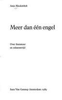 Cover of: Meer dan één engel by Anja Meulenbelt