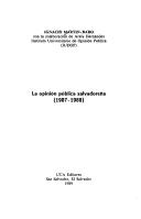 Cover of: La opinión pública salvadoreña: (1987-1988)