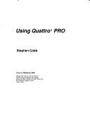 Cover of: Using Quattro Pro