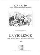 Cover of: La Violence dans la littérature et la pensée anglaises