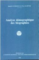 Analyse démographique des biographies by Daniel Courgeau