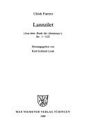 Cover of: Lannzilet by Ulrich Füetrer, Ulrich Füetrer