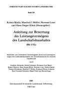 Cover of: Anleitung zur Bewertung des Leistungsvermögens des Landschaftshaushaltes (BA LVL)