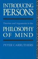 Cover of: Introducing persons by Peter Carruthers