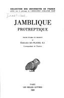 Cover of: Protreptique by Iamblichus