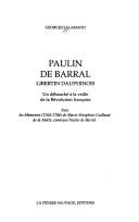 Cover of: Paulin de Barral: libertin dauphinois : un débauché à la veille de la Révolution française