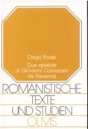 Cover of: Due epistole di Giovanni Conversini da Ravenna by Giovanni da Ravenna