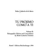 Cover of: Tu prójimo como a ti by Pedro Calderón de la Barca