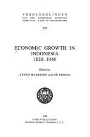 Cover of: Economic growth in Indonesia, 1820-1940