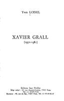Cover of: Xavier Grall: 1930-1981