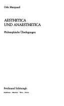 Cover of: Aesthetica und Anaesthetica