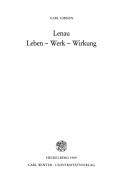 Cover of: Lenau, Leben, Werk, Wirkung