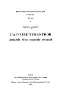 Cover of: L' affaire Yukanthor by Pierre L. Lamant