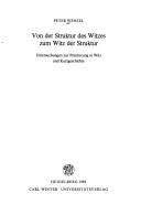 Cover of: Von der Struktur des Witzes zum Witz der Struktur: Untersuchungen zur Pointierung in Witz und Kurzgeschichte