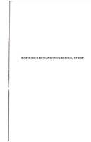Cover of Histoire des Mandingues de l'Ouest