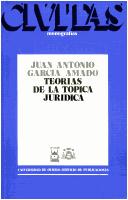 Cover of: Teorias de la topica juridica